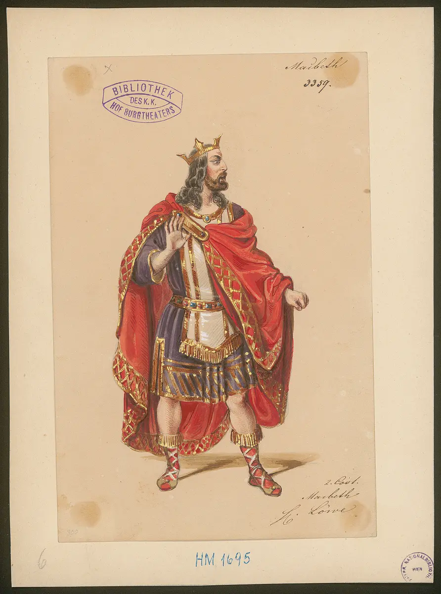 Macbeth, Titel der Serie: Figurinen des k.k. Hof-Burgtheaters