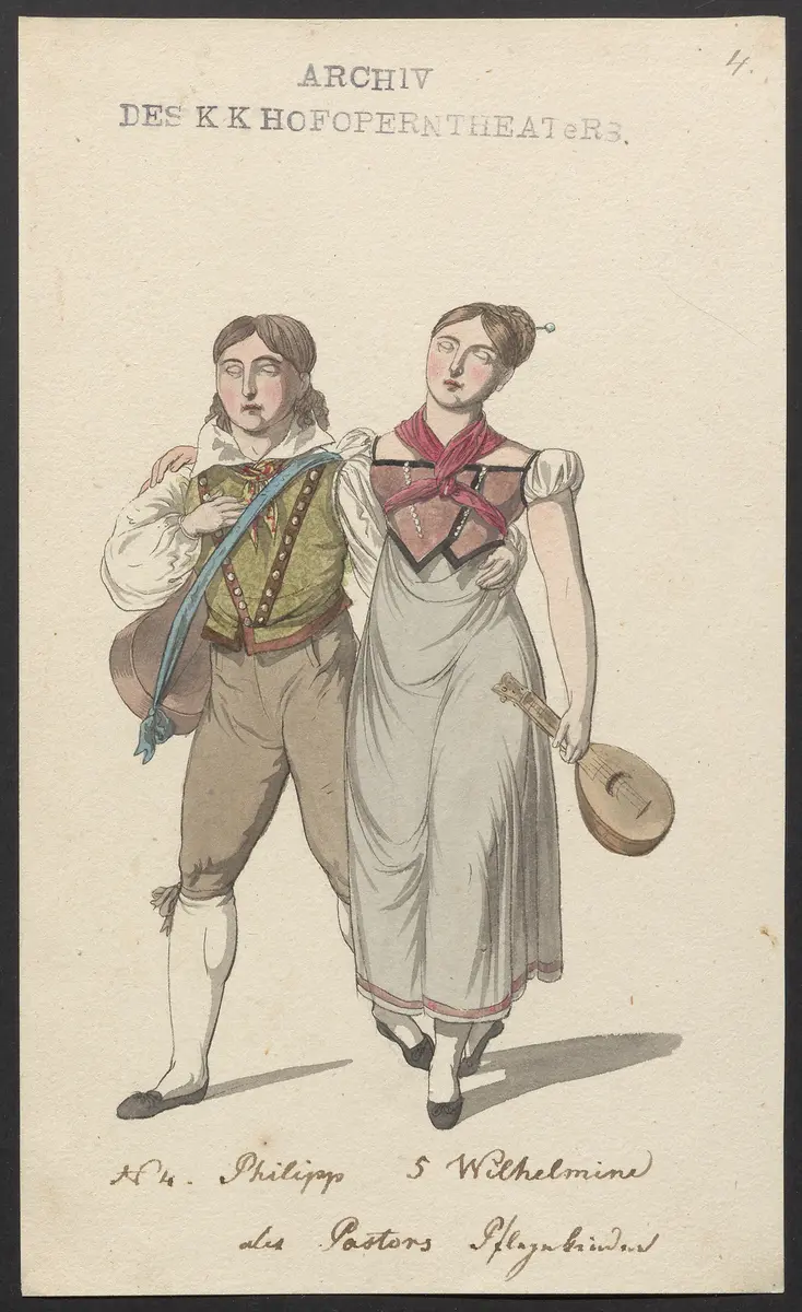 Der Augenarzt, Titel der Serie: Figurinen des k.k. Hofoperntheaters
