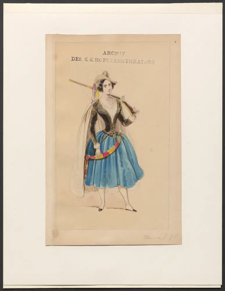 Katharina, die Tochter des Banditen, Originaltitel: Caterina, ossia La figlia del bandito, Titel der Serie: Figurinen des k.k. Hofoperntheaters