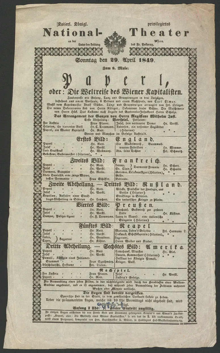 Paperl, oder Die Weltreise des Wiener Kapitalisten