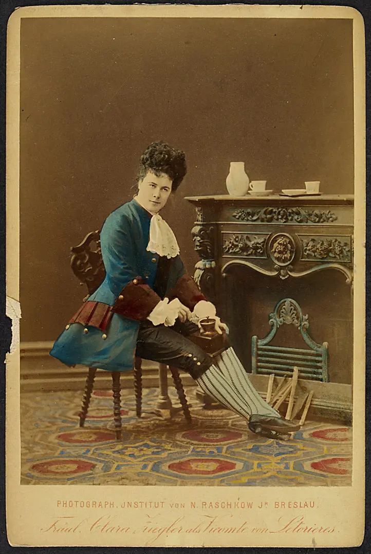Clara Ziegler, Verweis auf Stücktitel: Der Vicomte von Letorieres