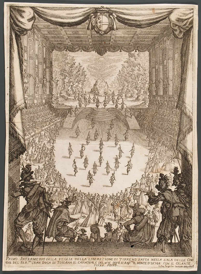 La Liberazione di Tirreno e d'Arnea, Weiterer Titel: Florenz, Teatro mediceo degli Uffizi