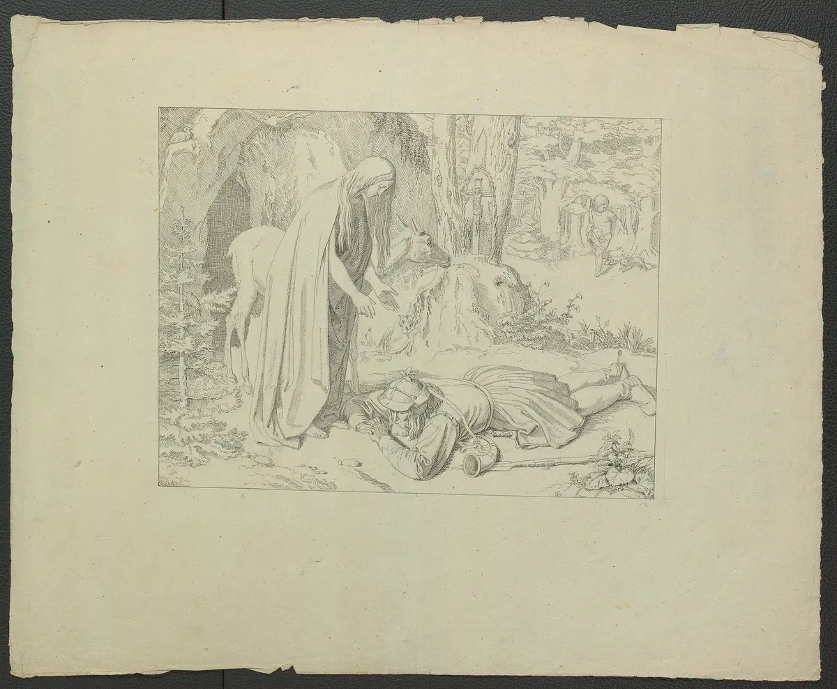 Leben und Tod der heiligen Genoveva, Titel in Vorlageform: Bilder zu Tiecks Genovefa