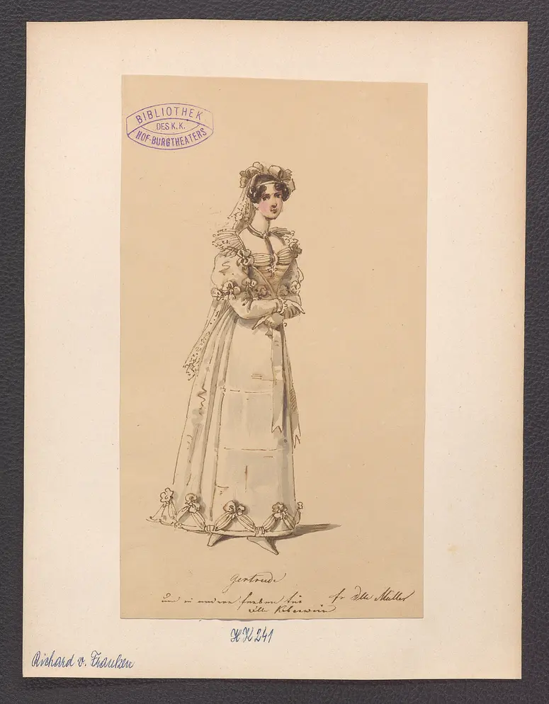 Richard von Franken, Titel der Serie: Figurinen des k.k. Hof-Burgtheaters