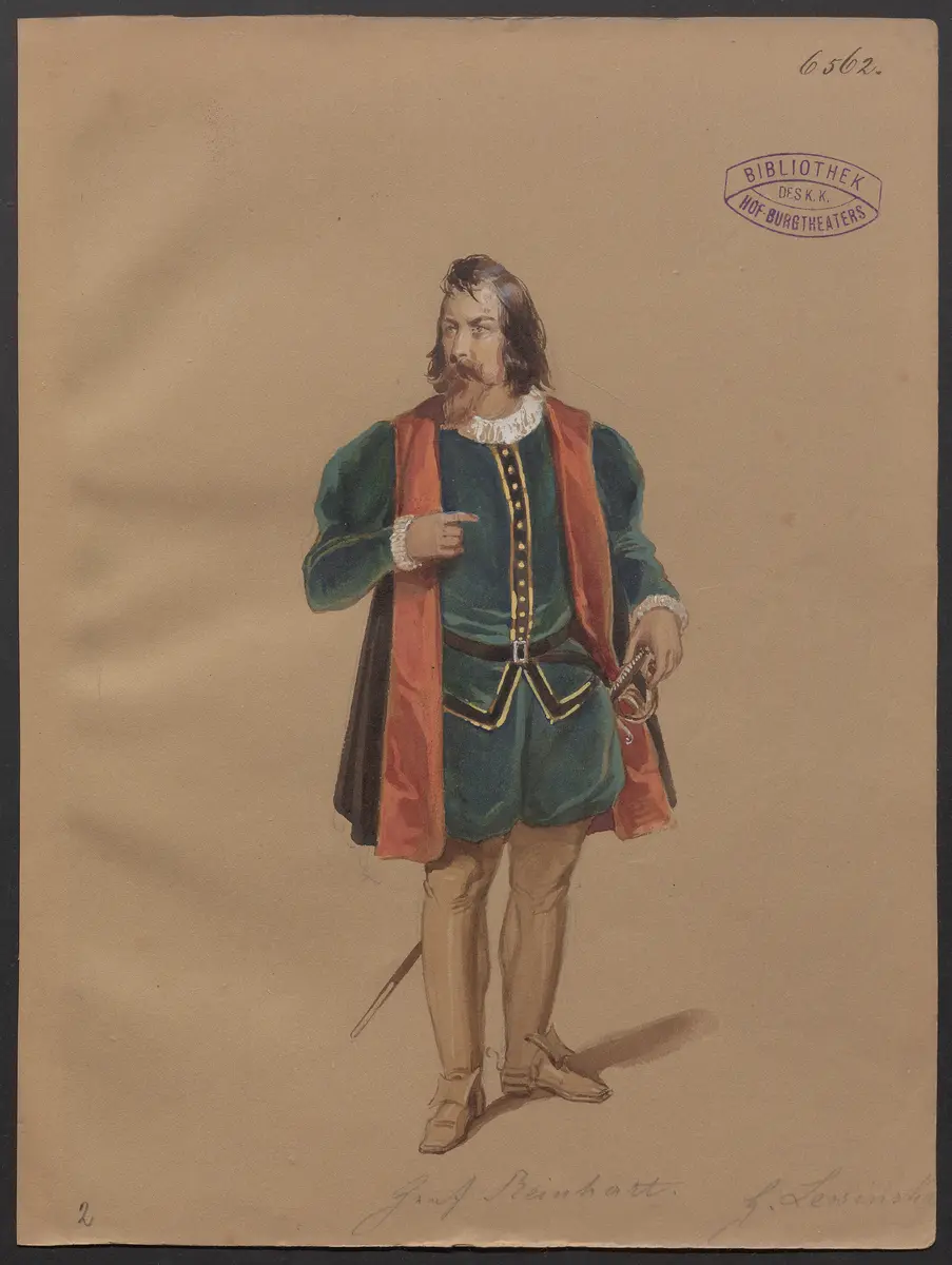 Die Grafen von der Esche, Titel der Serie: Figurinen des k.k. Hof-Burgtheaters
