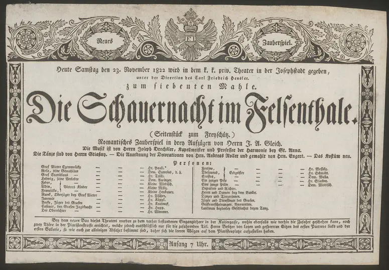 Die Schauernacht im Felsenthale