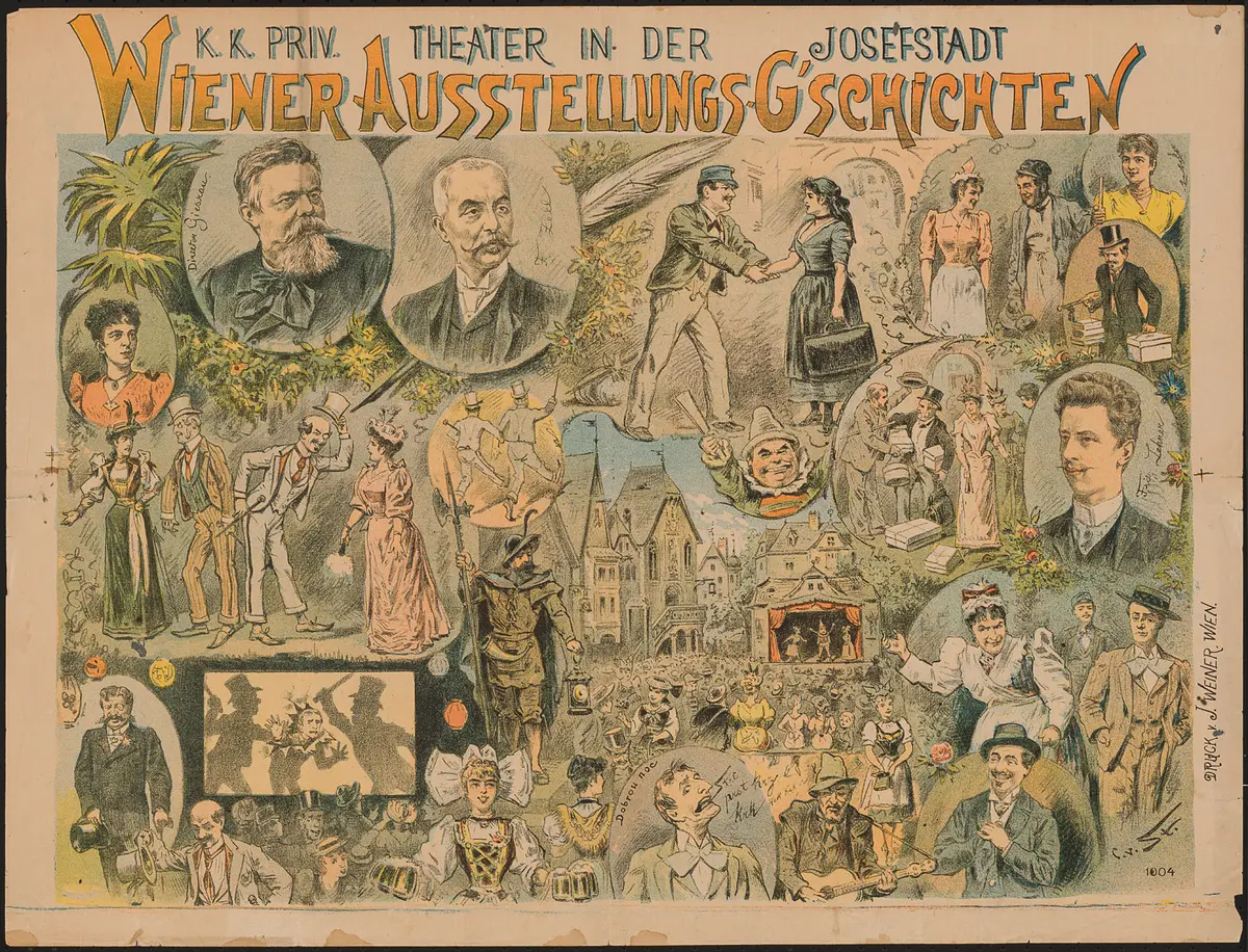 Wiener Ausstellungs-G'schichten, Titel der Veranstaltung: Internationale Ausstellung für Musik und Theaterwesen