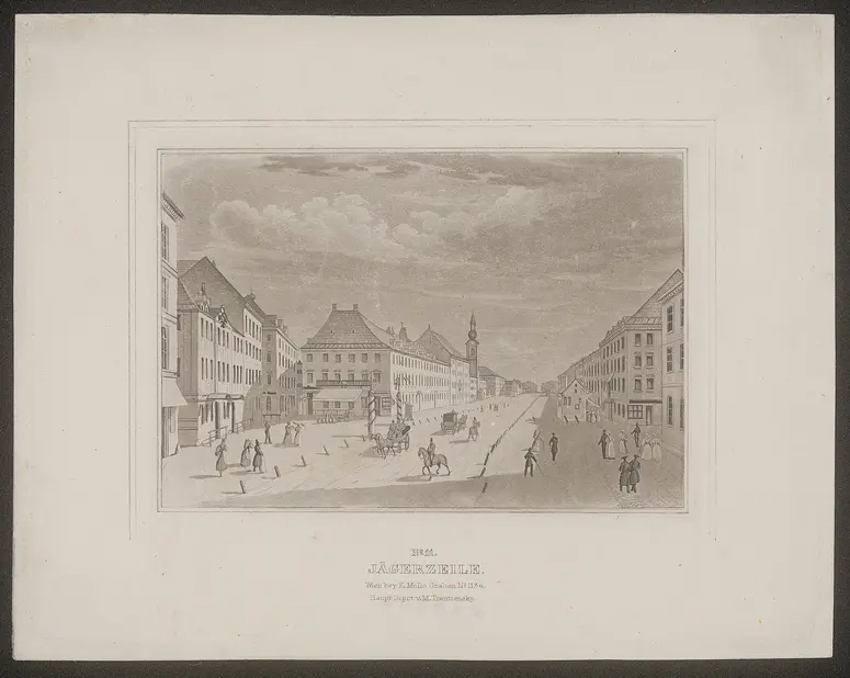 Wien, Theater in der Leopoldstadt, Titel in Vorlageform: Jägerzeile