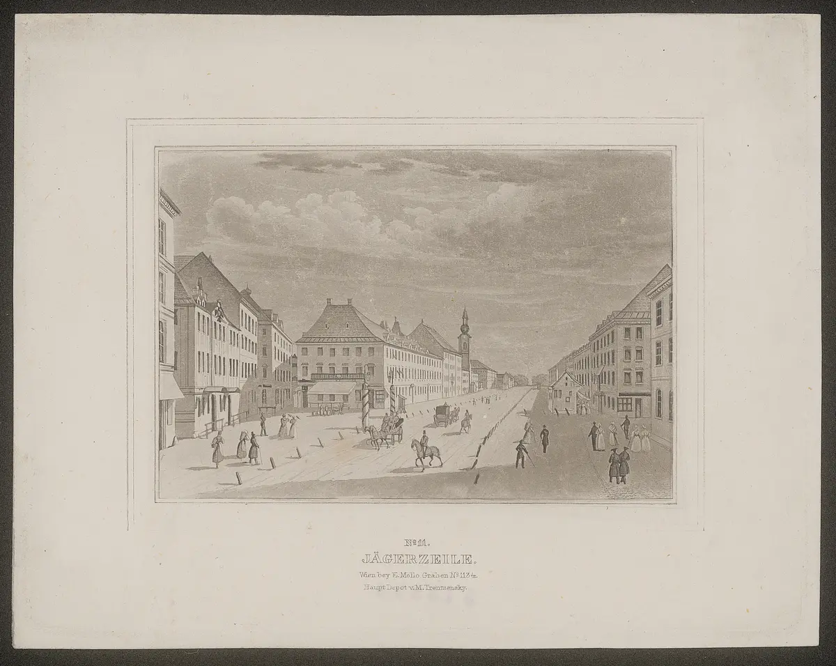 Wien, Theater in der Leopoldstadt, Titel in Vorlageform: Jägerzeile