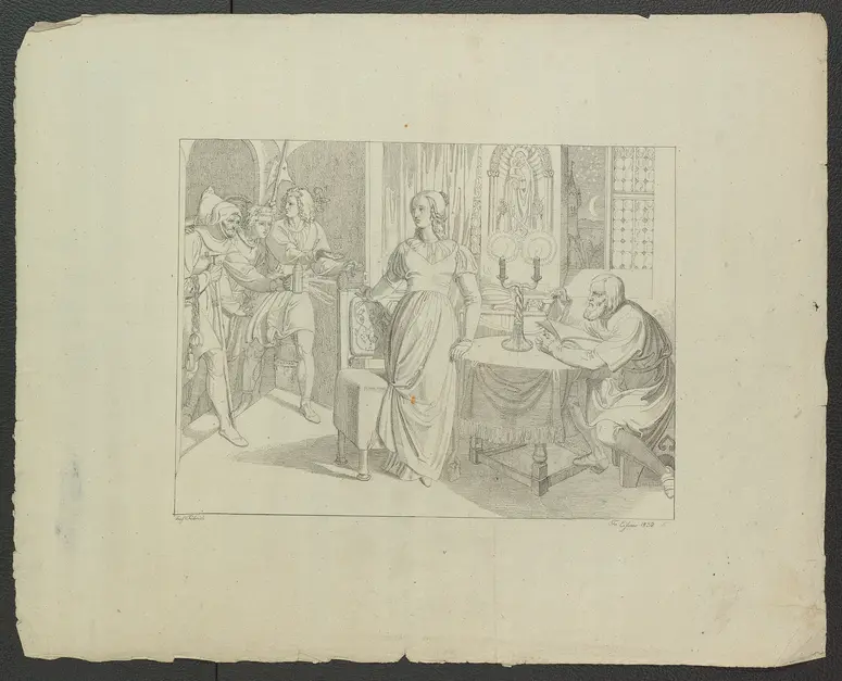 Leben und Tod der heiligen Genoveva, Titel in Vorlageform: Bilder zu Tiecks Genovefa