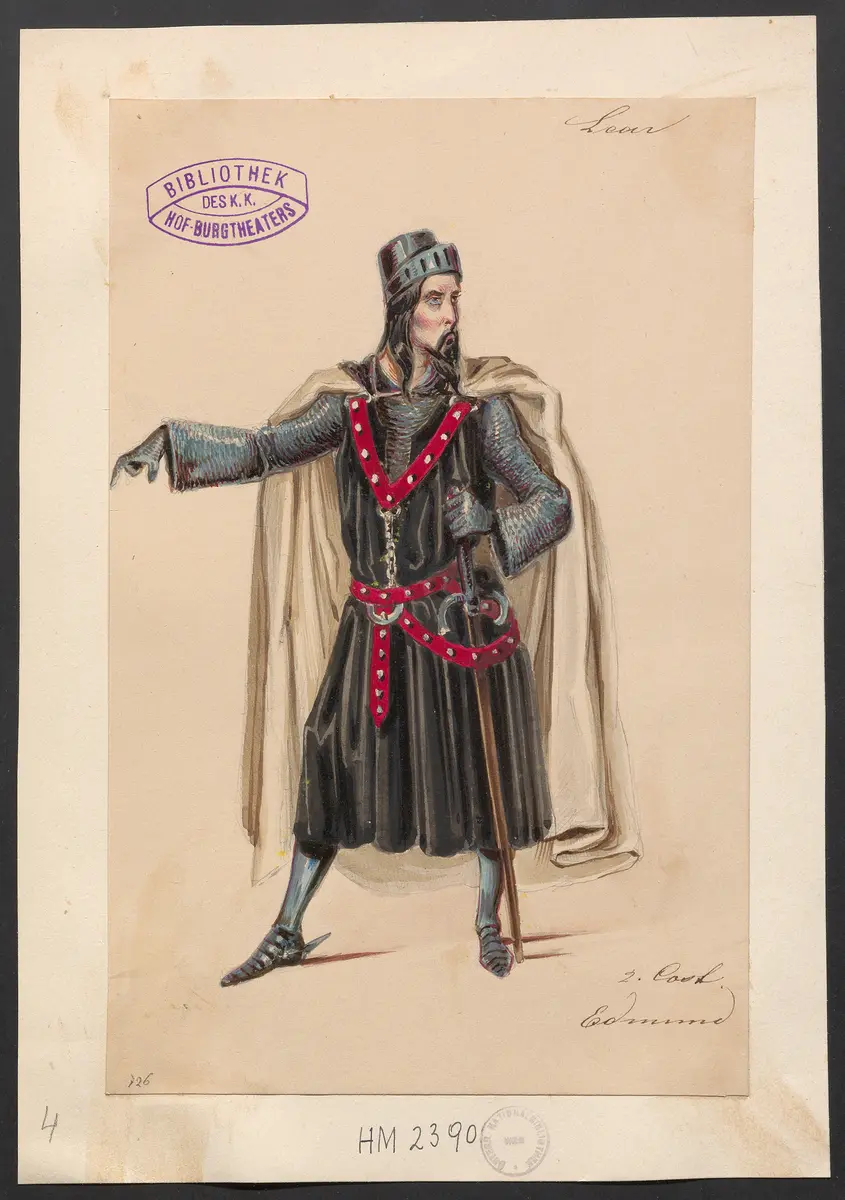 König Lear, Originaltitel: King Lear, Titel der Serie: Figurinen des k.k. Hof-Burgtheaters