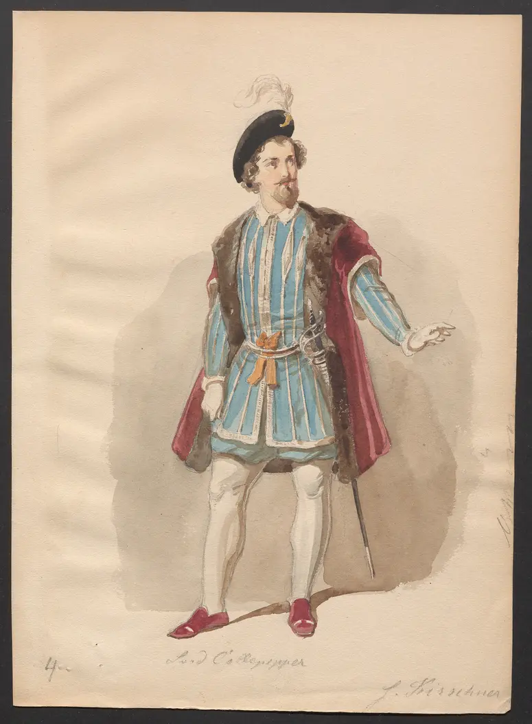 Katharina Howard, Titel der Serie: Figurinen des k.k. Hof-Burgtheaters