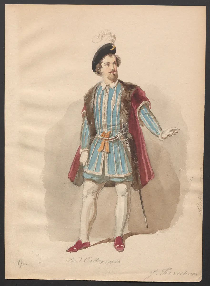 Katharina Howard, Titel der Serie: Figurinen des k.k. Hof-Burgtheaters