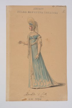 Richard und Zoraide, Originaltitel: Ricciardo e Zoraide, Titel der Serie: Figurinen des k.k. Hofoperntheaters
