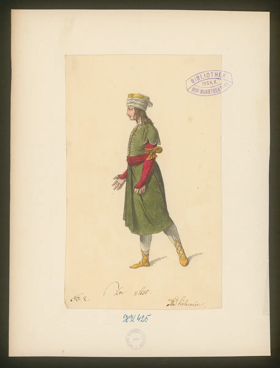 Constantin, Titel der Serie: Figurinen des k.k. Hof-Burgtheaters