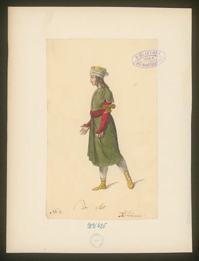 Constantin, Titel der Serie: Figurinen des k.k. Hof-Burgtheaters