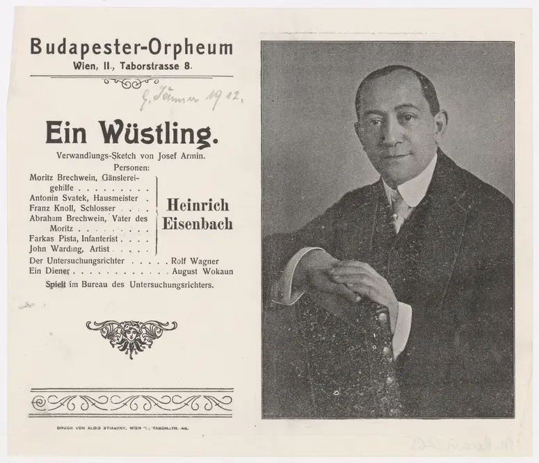 Ein Wüstling, Alternativtitel: Budapester Orpheum-Gesellschaft