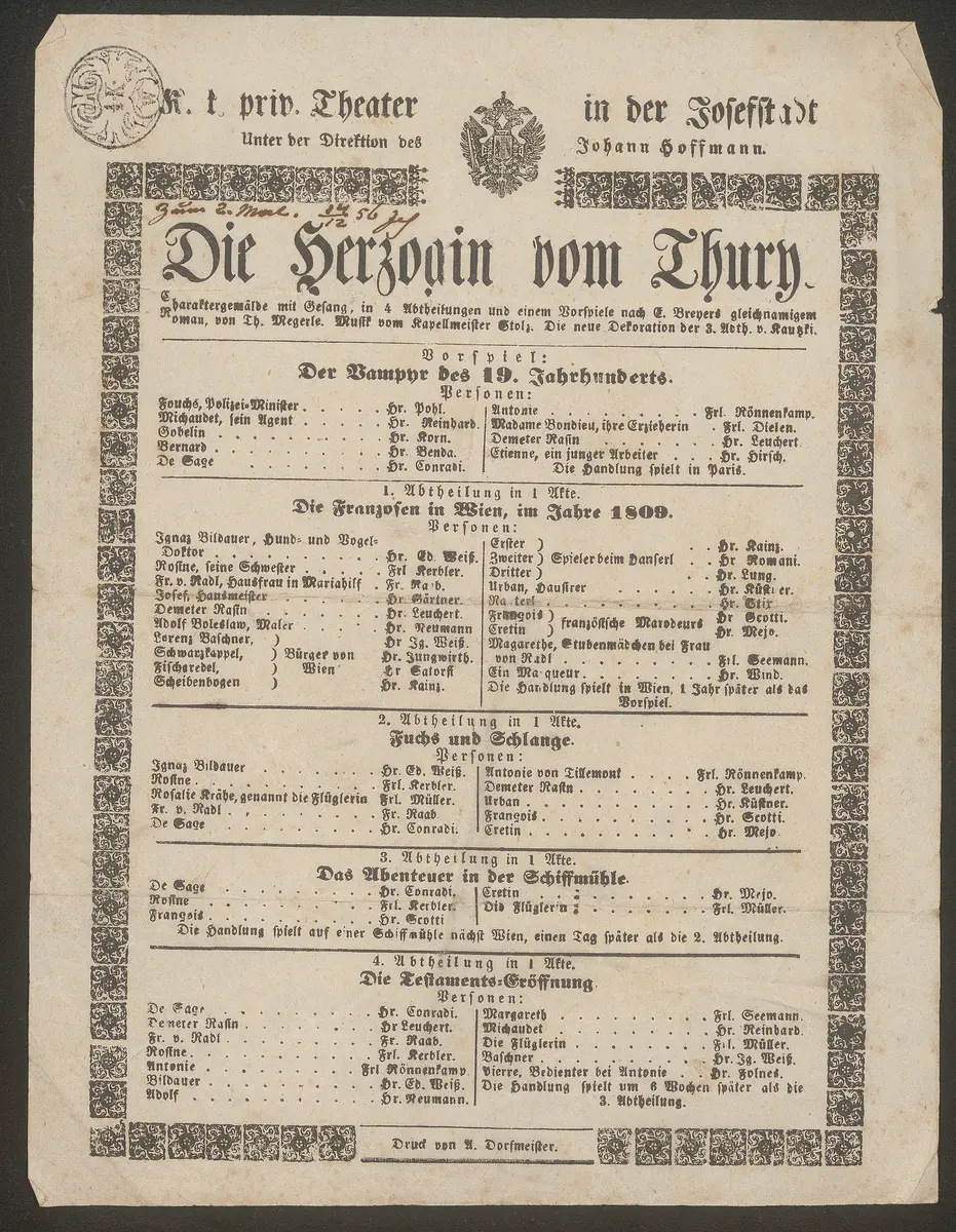 Die Herzogin vom Thury
