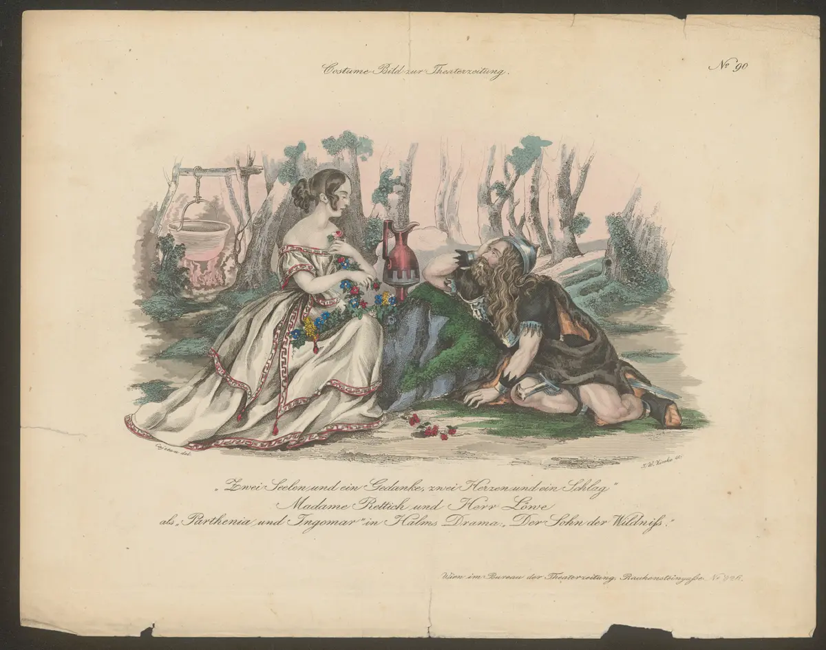 Der Sohn der Wildnis, Titel der Serie: Costume-Bild, Name der Zeitschrift: Wiener Theaterzeitung