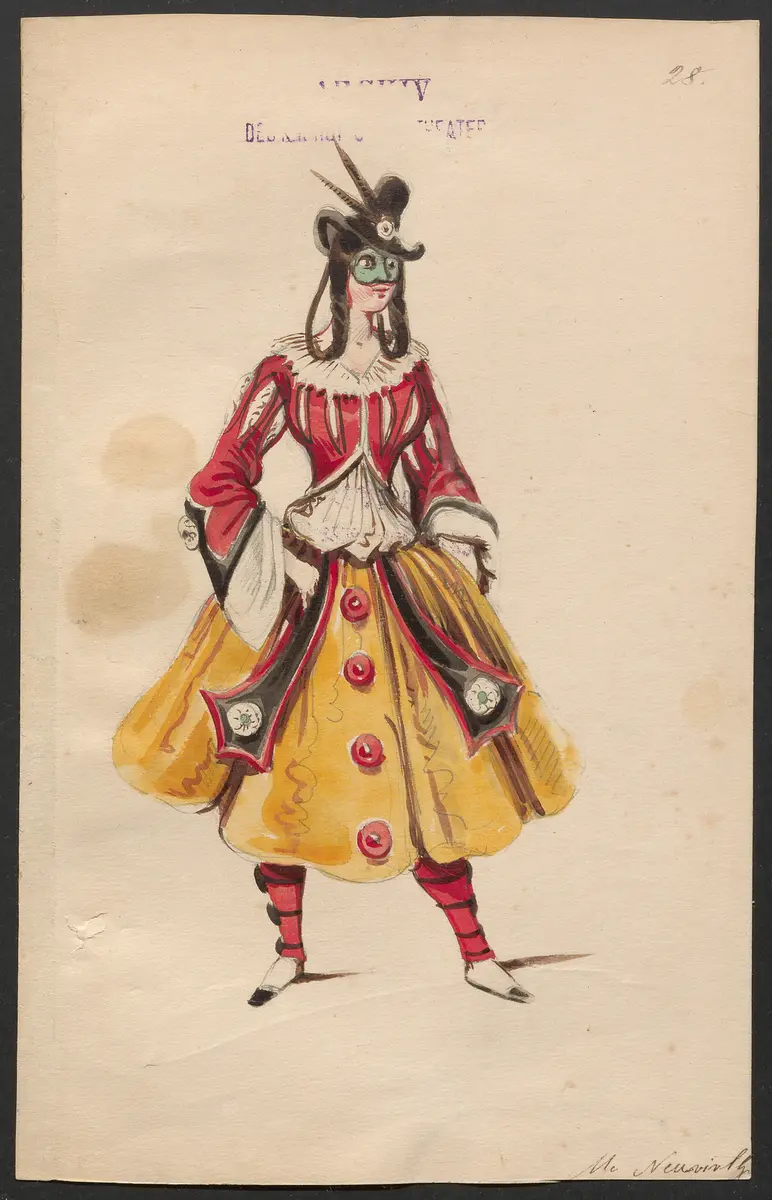 Paquita, Titel der Serie: Figurinen des k.k. Hofoperntheaters