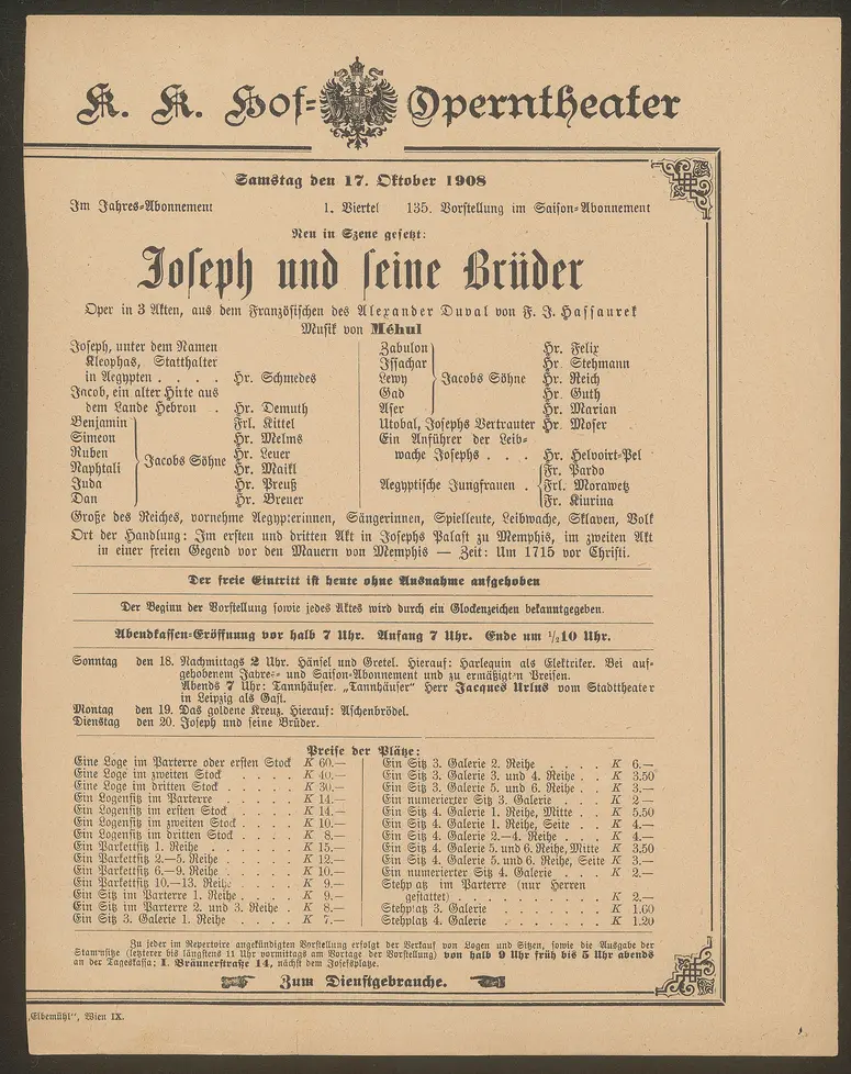 Joseph und seine Brüder