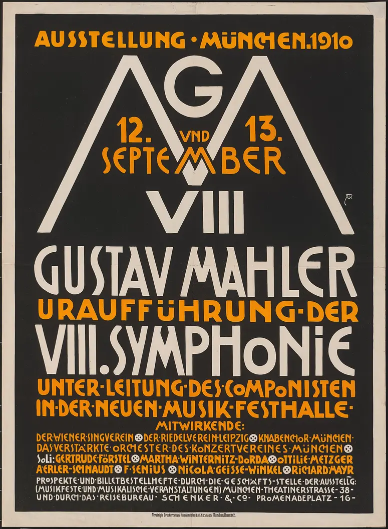 Gustav Mahler Uraufführung der VIII.Symphonie