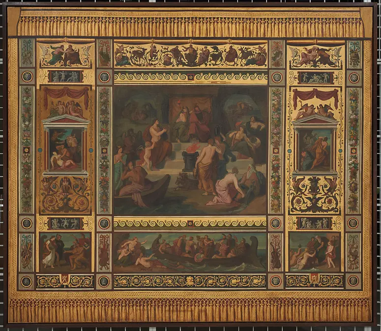 Vorhangentwurf - Orpheus-Vorhang