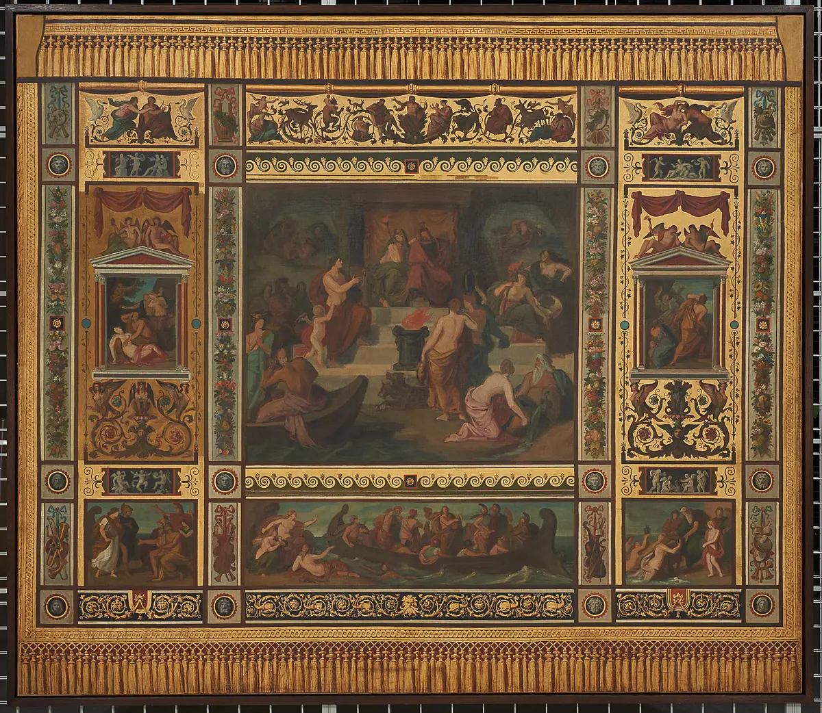 Vorhangentwurf - Orpheus-Vorhang