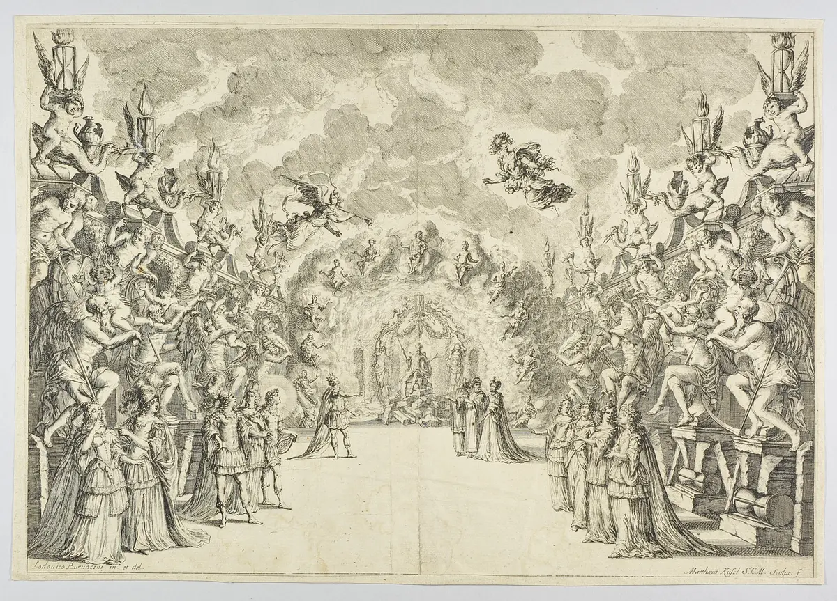 La monarchia latina trionfante, Titel in Vorlageform: La monarchia latina trionfante : festa musicale : in applauso del felicissimo natale del Sereniss. Gioseffo, arciduca d'Austria, figlio delle Augustiss. Maesta` di Leopoldo imperatore, et Eleonora, Maddalena, Teresa, imperatrice, nata prencipessa di Neoburgo : alle medesime M.M. consacrata, Alternativtitel: Die Sig-prangende Römische Monarchey