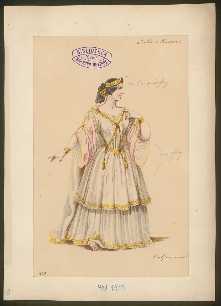 Julius Cäsar, Originaltitel: The Tragedy of Julius Caesar, Titel der Serie: Figurinen des k.k. Hof-Burgtheaters