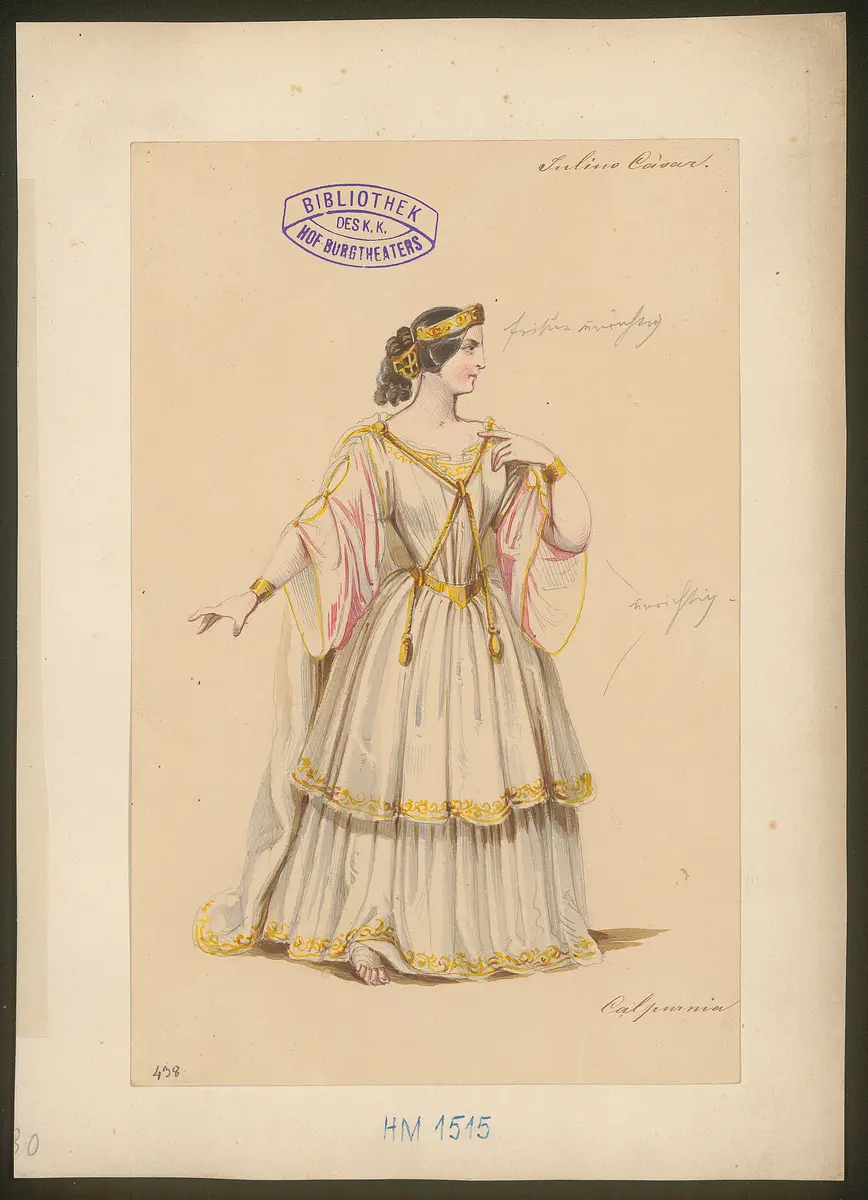 Julius Cäsar, Originaltitel: The Tragedy of Julius Caesar, Titel der Serie: Figurinen des k.k. Hof-Burgtheaters