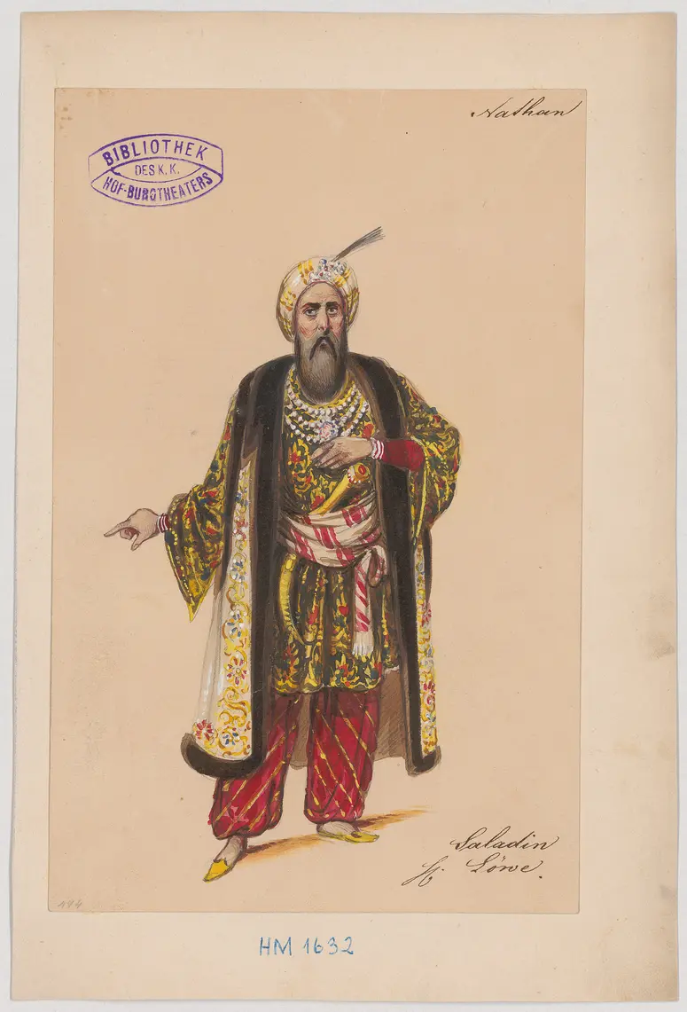 Nathan der Weise, Titel der Serie: Figurinen des k.k. Hof-Burgtheaters