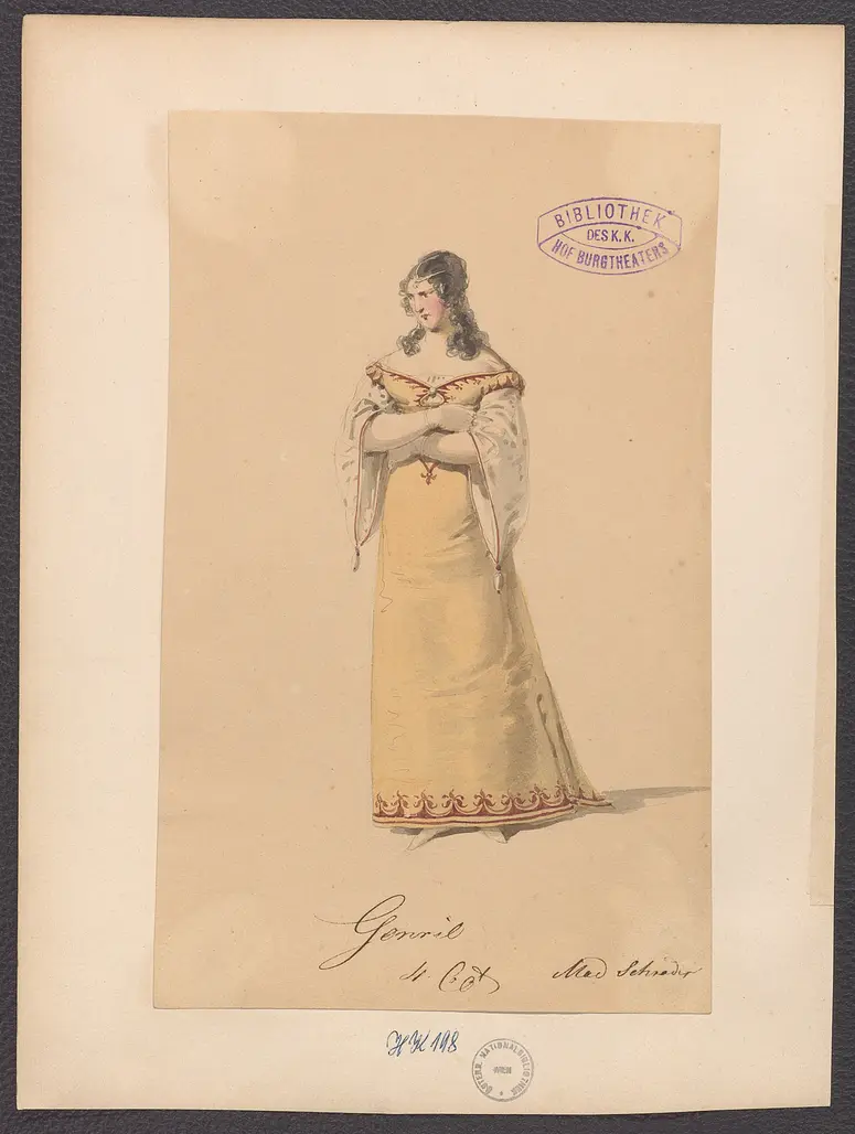 König Lear, Originaltitel: King Lear, Titel der Serie: Figurinen des k.k. Hof-Burgtheaters