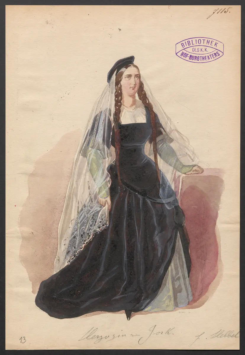 König Richard der Zweite, Originaltitel: King Richard II, Titel der Serie: Figurinen des k.k. Hof-Burgtheaters