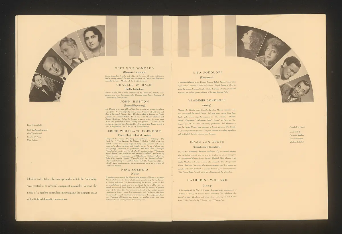 Max Reinhardt Workshop of Stage, Screen and Radio in Hollywood
