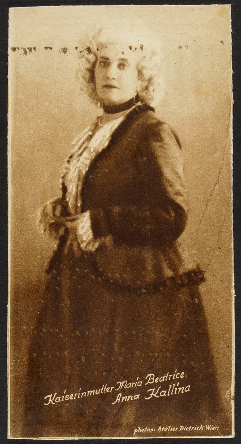 Anna Kallina, Verweis auf Stücktitel: Fürst Metternich