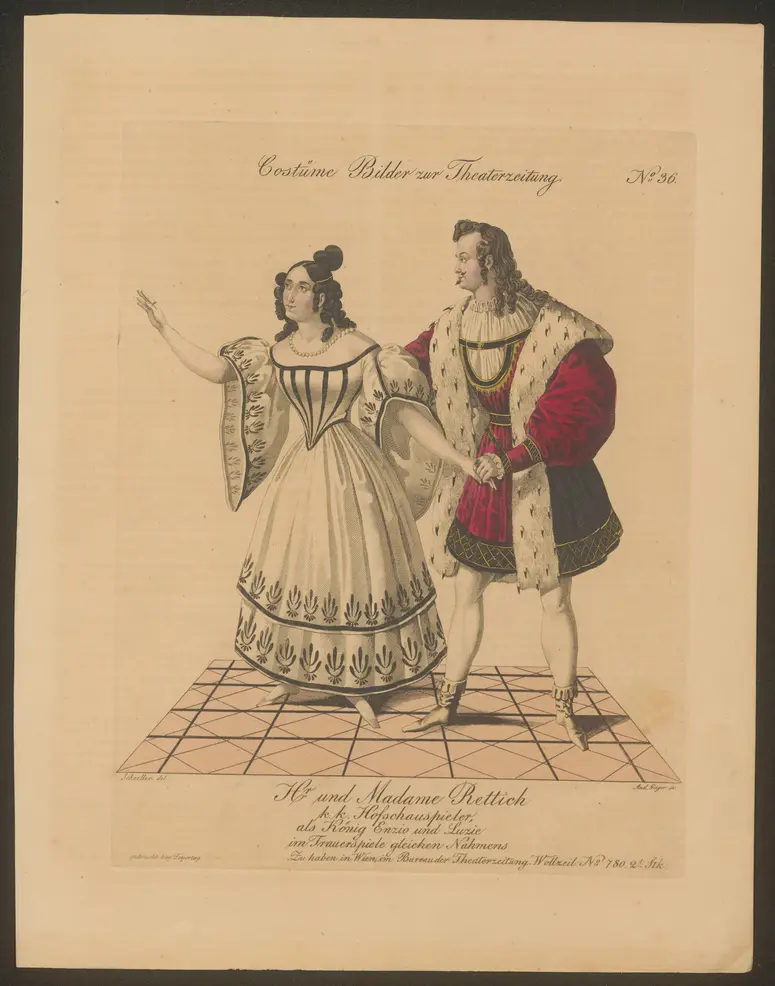 König Enzio, Titel der Serie: Costume-Bild, Name der Zeitschrift: Wiener Theaterzeitung