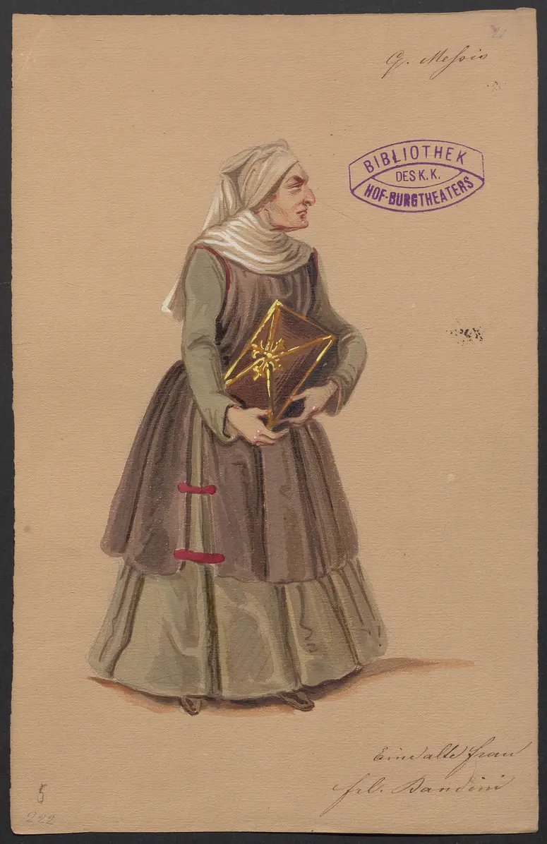 Quentin Messis, Titel der Serie: Figurinen des k.k. Hof-Burgtheaters