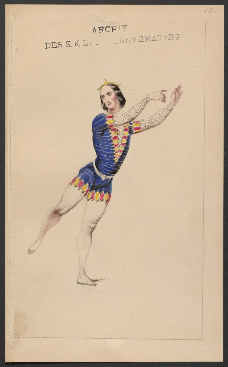 Odetta, Originaltitel: Odette, ou la Démence de Charles VI, Titel der Serie: Figurinen des k.k. Hofoperntheaters