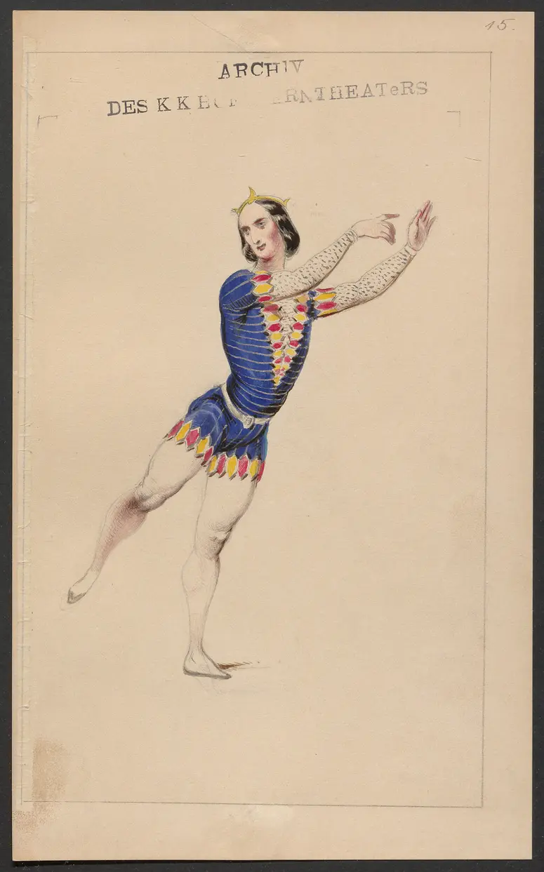 Odetta, Originaltitel: Odette, ou la Démence de Charles VI, Titel der Serie: Figurinen des k.k. Hofoperntheaters