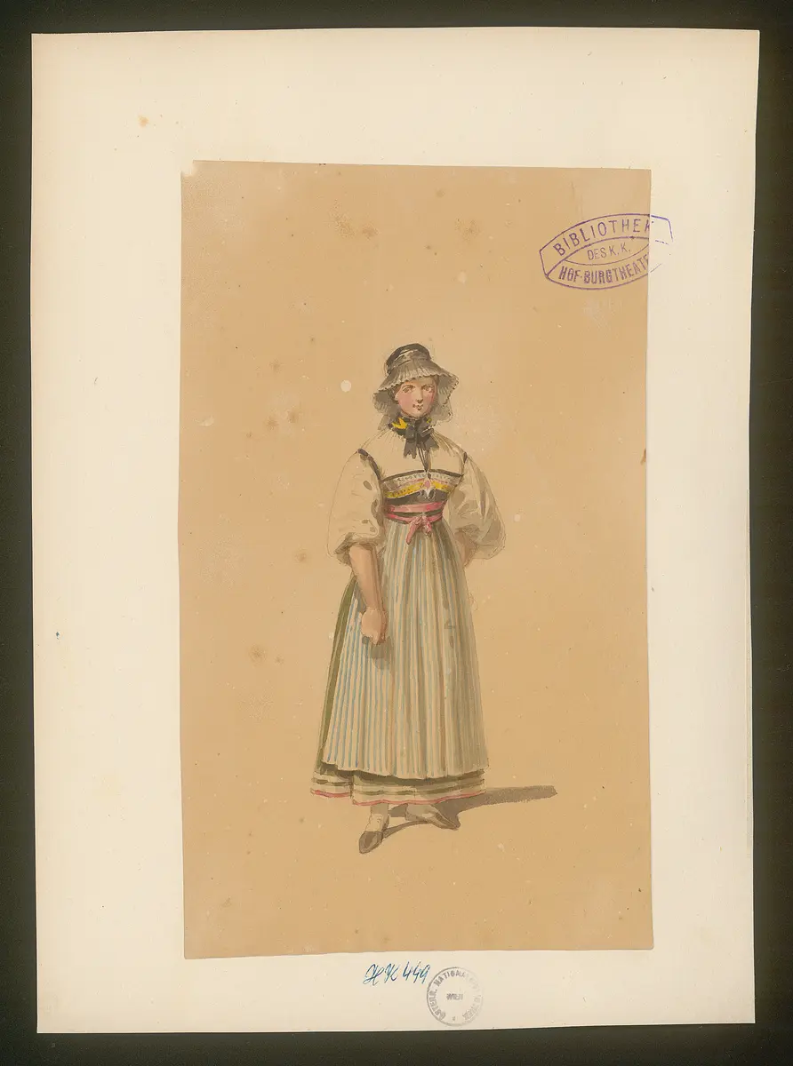 Sühnung, Titel der Serie: Figurinen des k.k. Hof-Burgtheaters