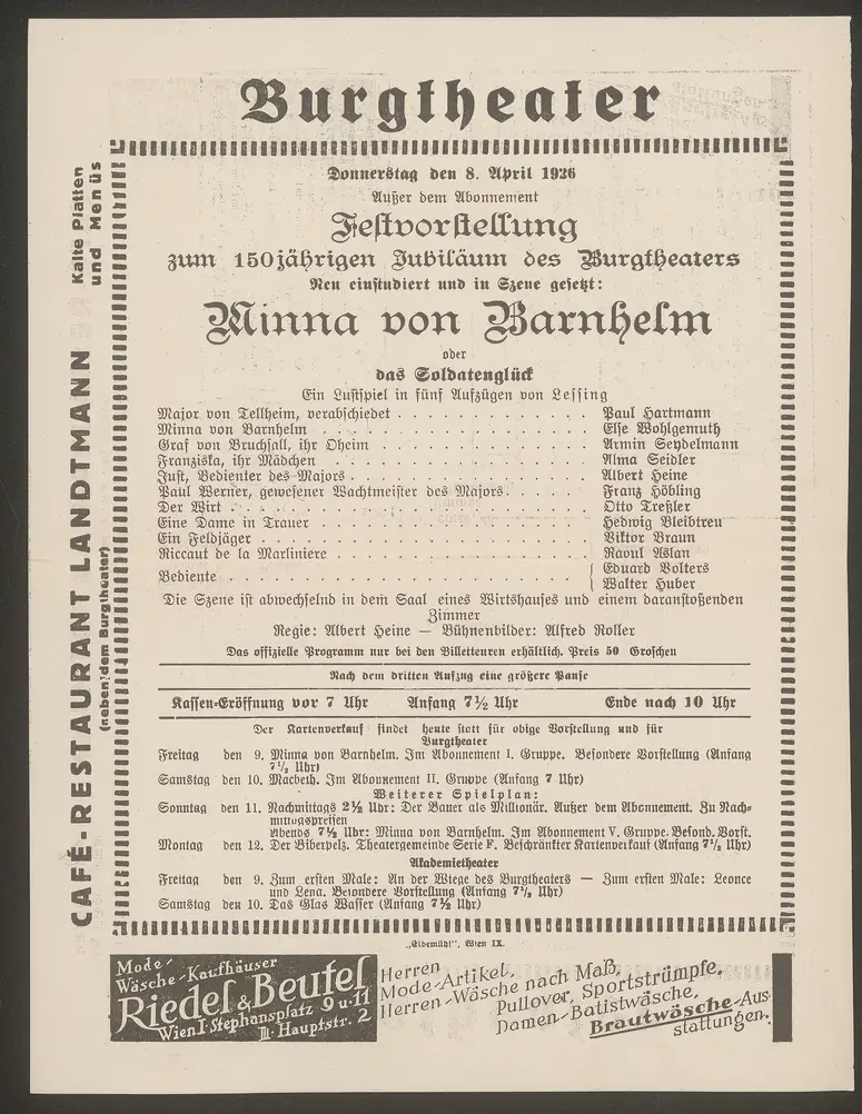 Minna von Barnhelm