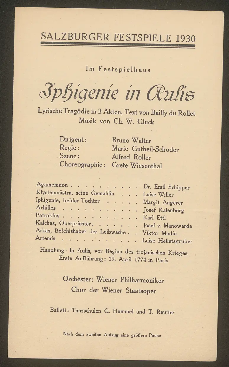 Iphigenie in Aulis
