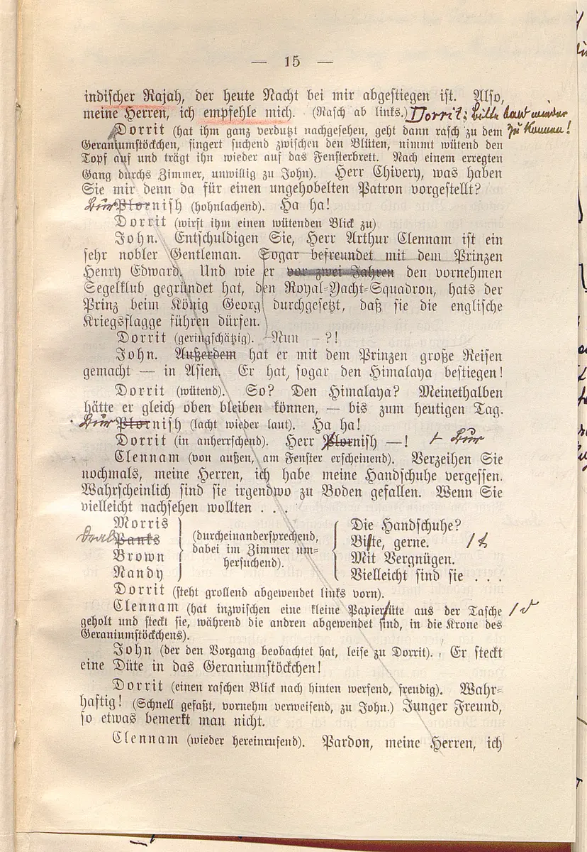 Klein Dorrit. Lustspiel in drei Akten