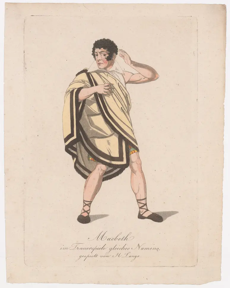 Josef Lange, Verweis auf Stücktitel: Macbeth