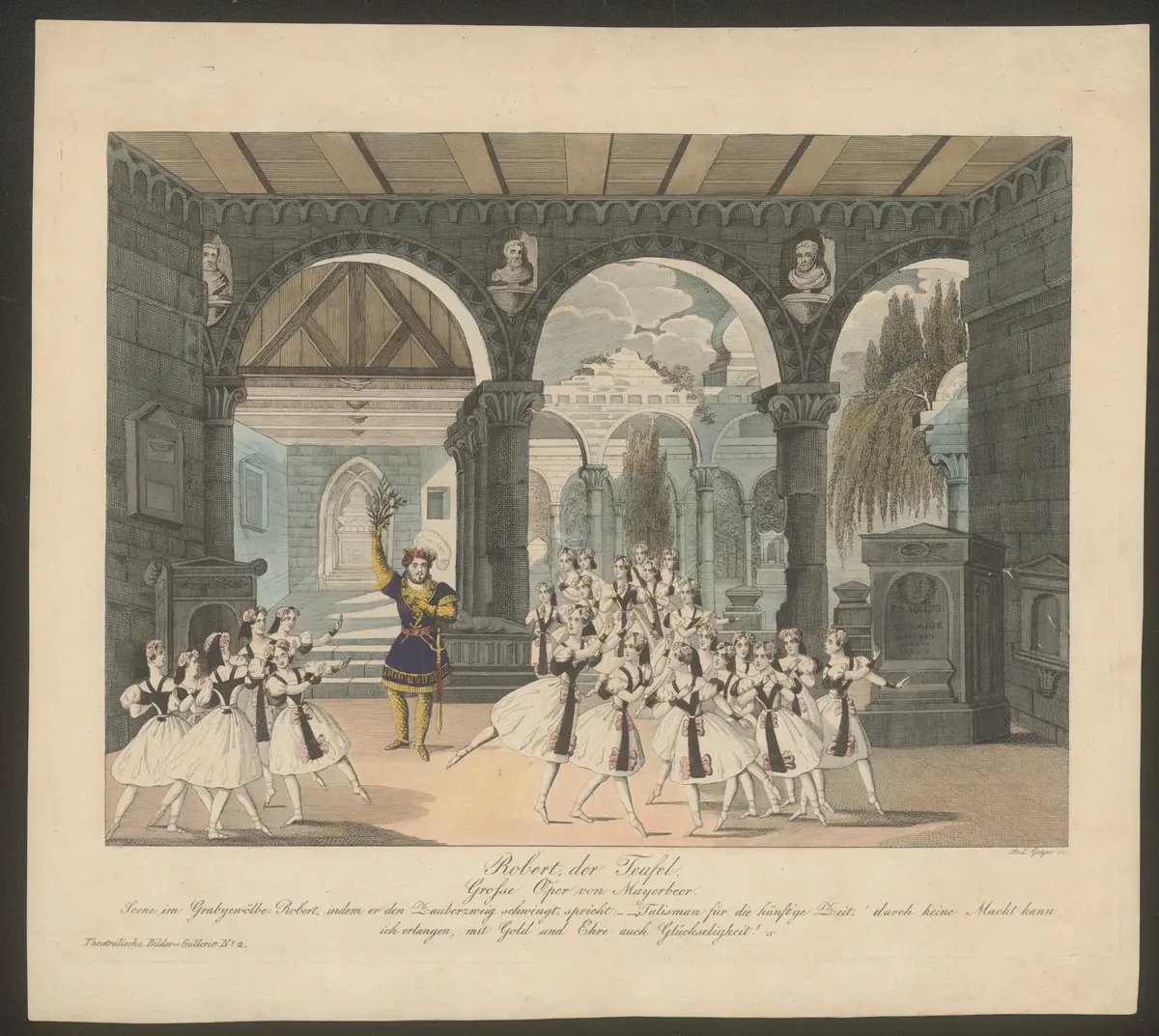 Robert, der Teufel, Alternativtitel: Robert der Teufel, Titel der Serie: Theatralische Bilder-Gallerie, Name der Zeitschrift: Wiener Theaterzeitung