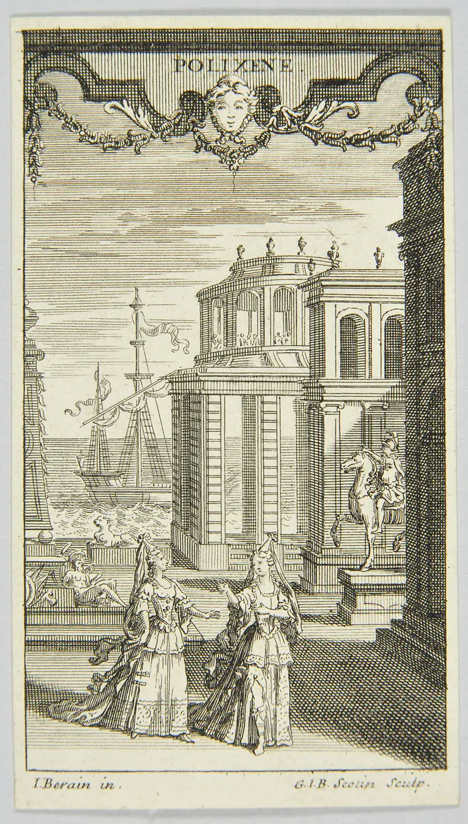 Polixène et Pirrhus, Titel in Vorlageform: Polixène