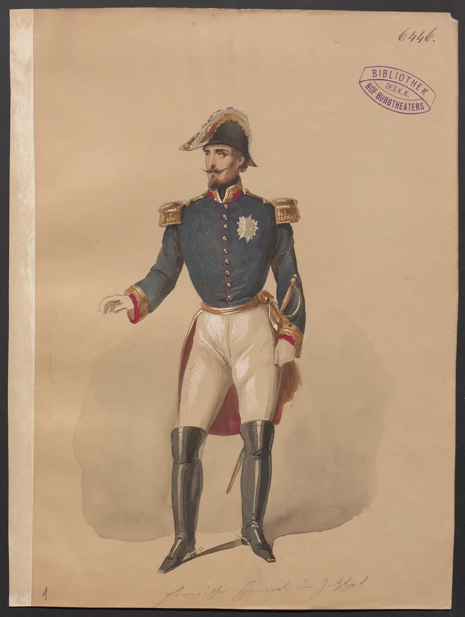 Freund Grandet, Originaltitel: L'ami Grandet, Titel der Serie: Figurinen des k.k. Hof-Burgtheaters