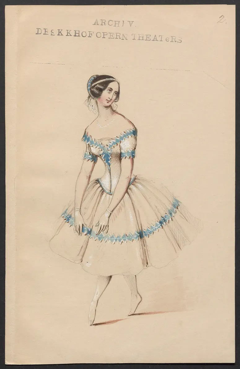 Esmeralda, Originaltitel: La Esmeralda, Titel der Serie: Figurinen des k.k. Hofoperntheaters