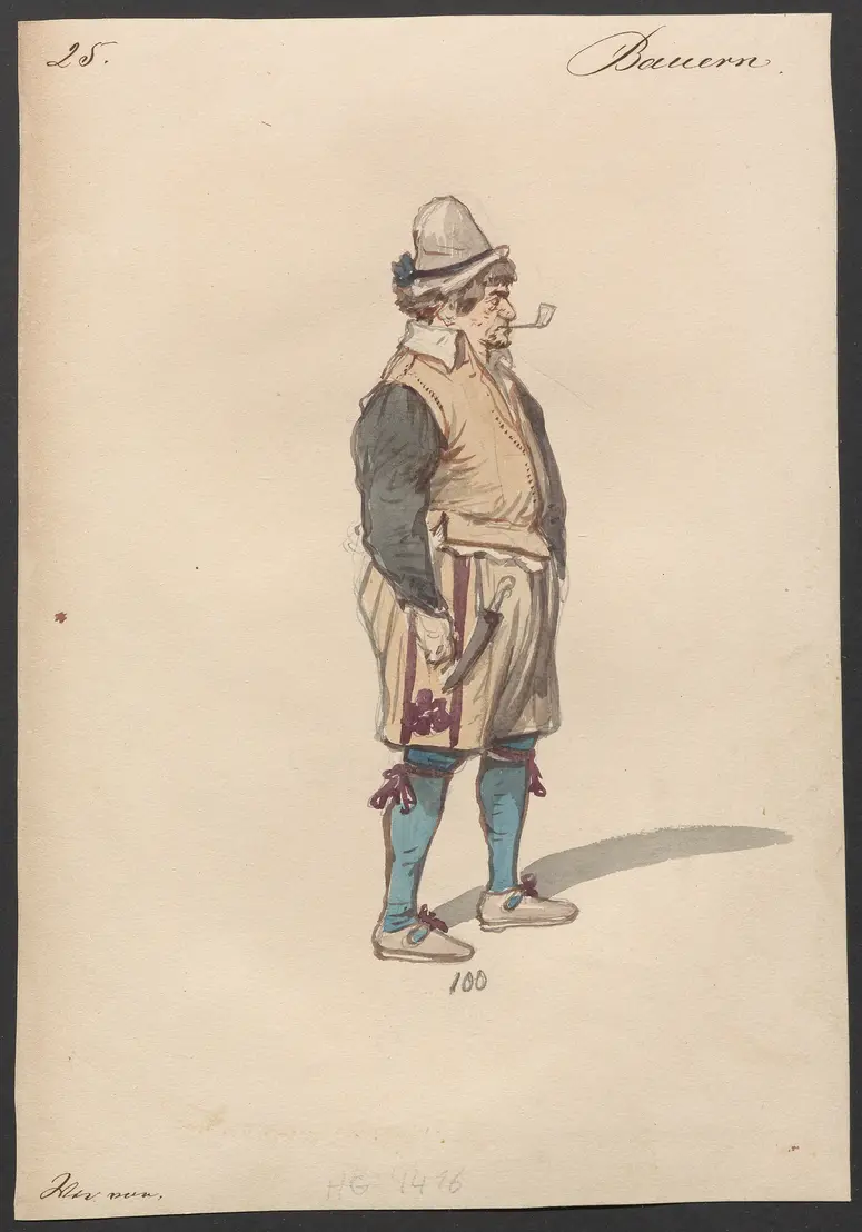 Der Freischütz, Titel der Serie: Figurinen des k.k. Hofoperntheaters